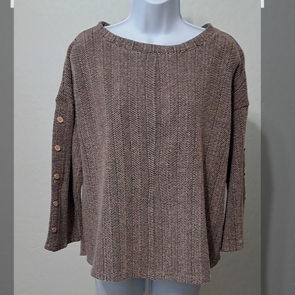 Liz Claiborne Women's Textured Knit Top Size Large - Picture 7 of 9